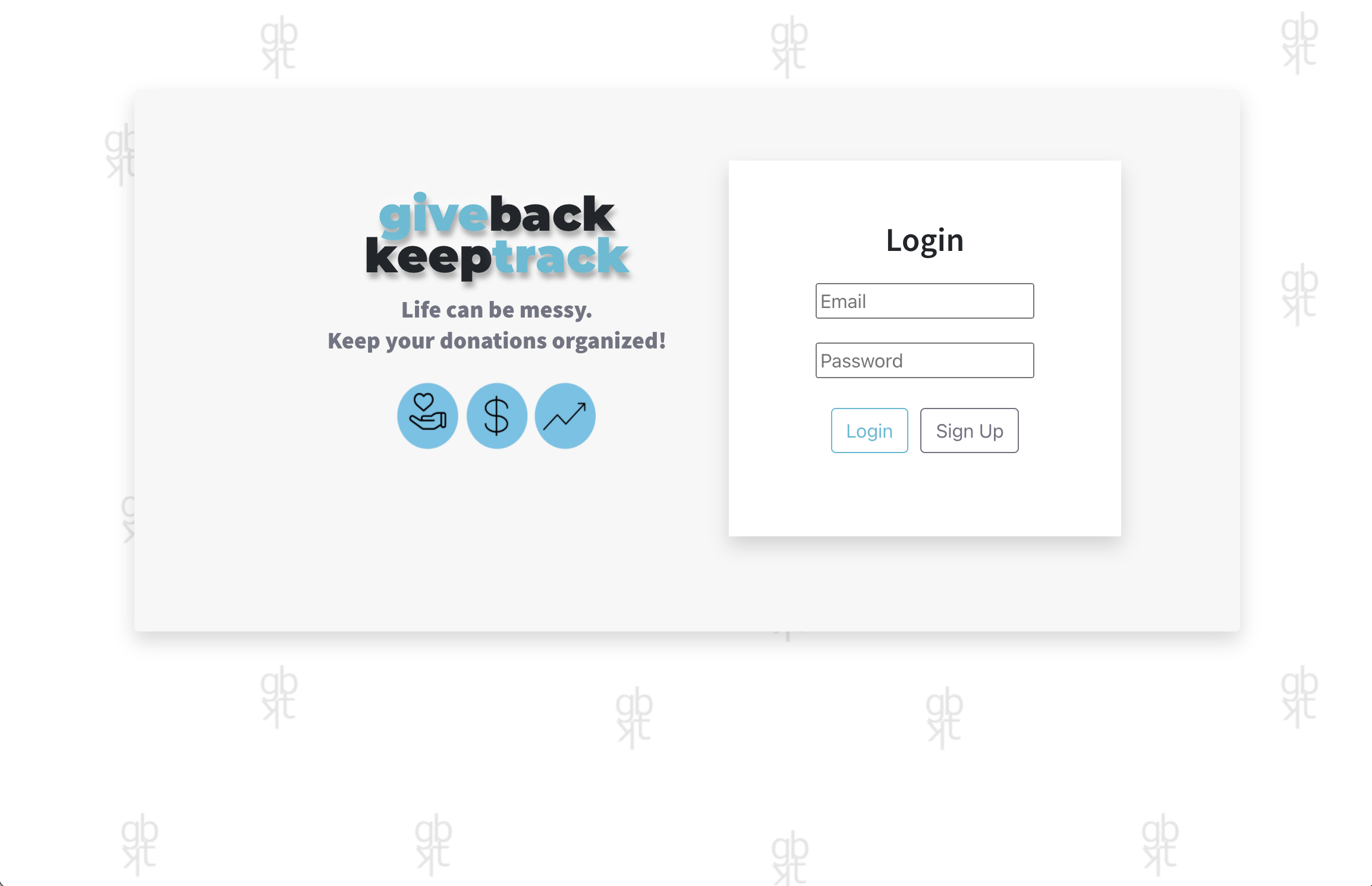 GiveBack-KeepTrack